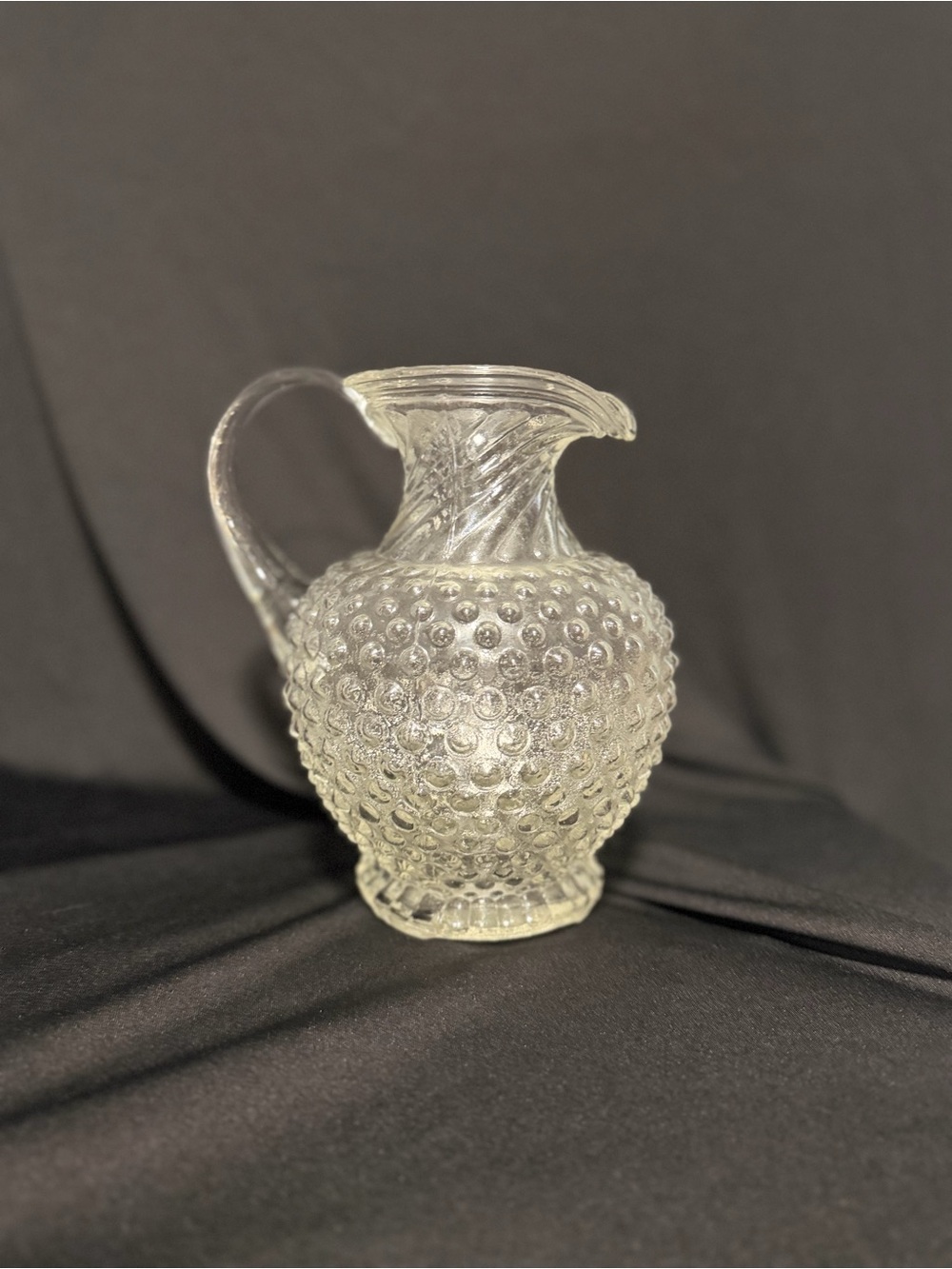 Vintage tiara/indian hobnail Glass Pitcher